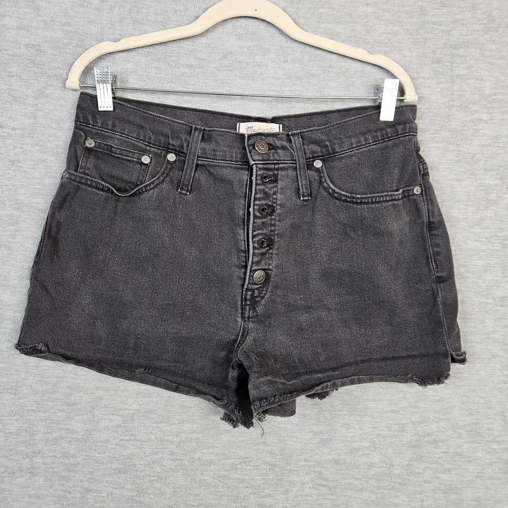 Madewell Women's Cutoff High Rise Button fly Denim Shorts Size 31